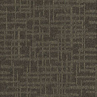 サンゲツ カーペットタイル NT400 ホライゾン 裏糊なし 幅500×奥行500×厚さ7mm ブラウン NT441 1セット（4枚入）（直送品）