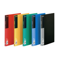 コクヨ クリヤーブック＜ベーシック＞ 固定式　A4タテ　20枚ポケット　赤　レッド　ラ-B20R　1セット（5冊）