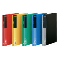 コクヨ クリヤーブック＜ベーシック＞ 固定式　A4タテ　40枚ポケット　黒　ブラック　ラ-B40D　1セット（5冊）