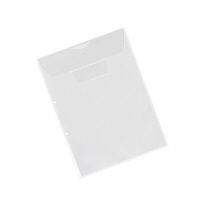 コクヨ（KOKUYO） ファイリングホルダー（2穴開） マチ付き封筒型 A4縦 透明 フ-GHE750T 1セット（50枚：10枚入×5パック）