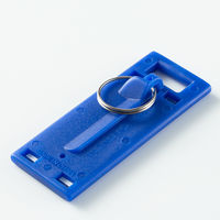 コクヨ キーホルダー名札<KEYSYS> 青 4本入 ナフ ナフ-S230B 1セット(20個:4個入×5パック)