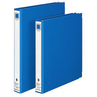 コクヨ リングファイル 丸型 2穴 B5縦 背幅44mm 青 フ-481NB 1セット（10冊）（直送品）