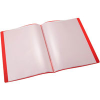 コクヨ　クリヤーブック（ウェーブカット・固定式）　A4タテ10ポケット　赤　レッド　ラ-T550R　1箱（10冊入）