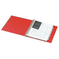 コクヨ クリヤーブック A4S 30穴 ラー730R 1セット(4冊)