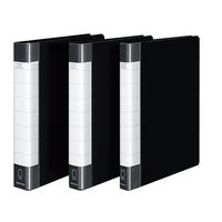 コクヨ クリヤーブック タフボディA4S・W黒 ラ-J730D 1セット(4冊)
