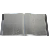 コクヨ　クリヤーブック（ウェーブカット・固定式）　A4タテ20ポケット　黒　ブラック　ラ-T560D　1箱（10冊入）