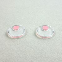 コクヨ カラーマグネット 強力タイプ クリヤー 直径30mm 約9枚保持 ピンク マク-T30NP 1セット（20個：2個入×10パック）