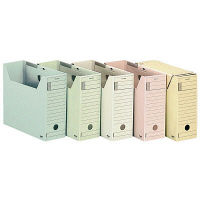 コクヨ（KOKUYO） ファイルボックス-FS ミックスペーパー A4横 背幅102mm 緑 A4-LFJ-G 1セット（5冊）（直送品）