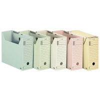 コクヨ（KOKUYO） ファイルボックス-FS ミックスペーパー A4横 背幅102mm グレー A4-LFJ-M 1セット（5冊）（直送品）
