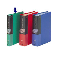 コクヨ ポストカードホルダー 固定式 A6-S 30ポケット 緑 ハセ-20NG 1セット（6冊）（直送品）