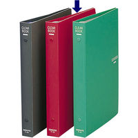 コクヨ　クリヤーブック（替紙式）　B5タテ　26穴 23ポケット　赤　レッド　ラ-461R  1箱（10冊入）