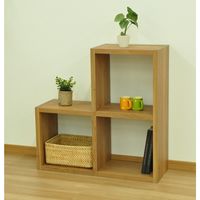 エイ・アイ・エス レクタックス オープンラック 階段2段タイプ ナチュラル RX-2STR NA 1台（直送品）