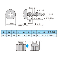 ヤマヒロ 鉄 ジャックポイント(ドリルねじ) ナベ 4.0×30 PJ30 1箱(500本入)（直送品）