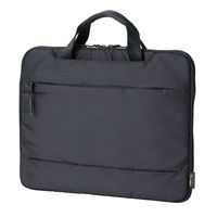 パソコンケース PCバッグ ～13.3インチ 取っ手付 軽量 撥水 高耐久 小物入れ ブラック BM-IBLW13BK エレコム 1個（直送品）