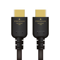 HDMIケーブル 1m プレミアムHDMI 4K/Ultra HD対応 CAC-HDPS14E10BK エレコム 1個（直送品）
