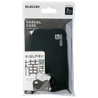 エレコム デジカメケース/ネオプレン/Sサイズ/ストラップ無し/ブラック DGB-065BK 1個（直送品）