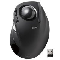トラックボールマウス 無線 8ボタン 光学式 人差し指 チルトホイール搭載 高性能 DEFT ブラック M-DT2DRBK エレコム 1個（直送品）