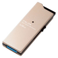 エレコム 高速USB3.0メモリ(スライドタイプ) 128GB ゴールド MF-DAU3128GGD 1個