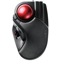トラックボールマウス 有線 8ボタン 人差し指 大型ボール 直径52mm パームレスト搭載 ブラック M-HT1URBK エレコム 1個