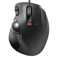トラックボールマウス 有線 6ボタン 親指 握りやすい 手になじむ 高性能 チルト ブラック M-XT3URBK エレコム 1個（直送品）