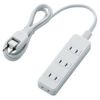 延長コード 電源タップ コンセント 1m 2ピン 4個口 雷ガード ホワイト T-KS02-2410WH エレコム 1個