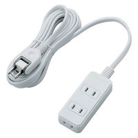 延長コード 電源タップ コンセント 3m 2ピン 3個口 雷ガード ほこり防止 白 T-KST02-22330WH エレコム 1個