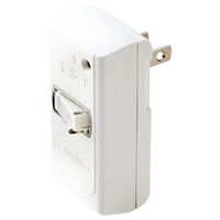 スイッチタップ 電源タップ コンセント 2ピン 1個口 雷ガード ホワイト T-KTR02WH エレコム 1個（直送品）