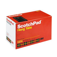 スリーエム ジャパン ScotchpadTM ハングタブ ミニ/1074小箱 H/T 1074 1個（1.000枚入）（直送品）