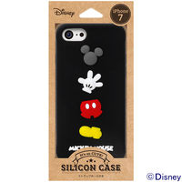 PGA iPhone8/7用 シリコンケース ミッキーマウス PG-DCS143MKY（直送品）