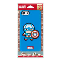 PGA iPhone8/7用 シリコンケース キャプテン・アメリカ PG-DCS159CTA（直送品）