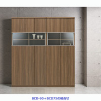 フナモコ KITCHEN STOCKER（キッチンストッカー） リアルウォールナット 幅900×奥行348×高さ1800mm BCD-90 1台（直送品）