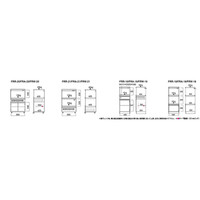 フナモコ RANGE COUNTER（レンジ台） 【幅48cm 扉収納】コンセント付 エリーゼアッシュ FRA-16 1台（直送品）