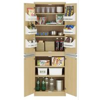 フナモコ KITCHEN STOCKER（キッチンストッカー） エリーゼアッシュ 幅609×奥行447×高さ1800mm FSA-605 1台（直送品）