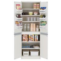 フナモコ KITCHEN STOCKER（キッチンストッカー） ホワイト 幅609×奥行447×高さ1800mm FSW-605 1台（直送品）