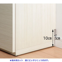 フナモコ LIVING&COUNTER（薄型リビングカウンター下収納） エリーゼアッシュ 幅1202×奥行310×高さ840mm LBA-120 1台（直送品）