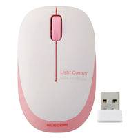 ワイヤレスマウス 無線 2.4GHz 3ボタン ブルーLED 軽量 小型 ピンク M-BL20DBPN エレコム 1個