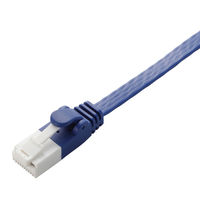 LANケーブル 2m cat6A準拠 爪折れ防止 ギガビット フラット より線 青 LD-GFAT/BM20 エレコム 1個（直送品）
