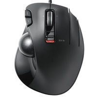 エレコム トラックボールマウス/親指/5ボタン/チルト機能/有線/ブラック M-XT2URBK 1個