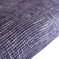 【車上渡し】AMOCC（アモック） カジュチェア ホワイトオーク無垢ブラウン パープル格子 CK202（WOB）-615PL 1脚（直送品）