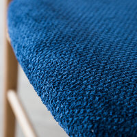 【車上渡し】AMOCC（アモック） ノストチェア ウォルナット無垢 ブルー CN502（WN）-BL901 1脚（直送品）