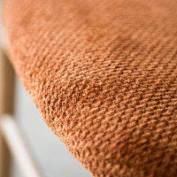 【車上渡し】AMOCC（アモック） ノストチェア ホワイトオークブラウン無垢 オレンジ CN502（WOB）-OG901 1脚（直送品）