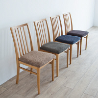 【車上渡し】AMOCC（アモック） シンプソンチェア ホワイトオーク無垢 杢グリーン SMC-050（GR） 1脚（直送品）