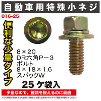 自動車用小ねじ25ヶ袋入 016-25 1セット（直送品）