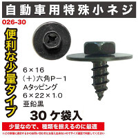 自動車用小ねじ30ヶ袋入 026-30 1セット（直送品）
