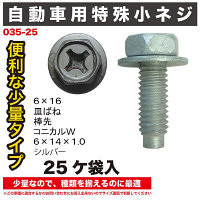 自動車用小ねじ25ヶ袋入 035-25 1セット（直送品）
