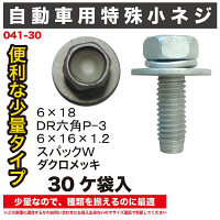 自動車用小ねじ30ヶ袋入 041-30 1セット（直送品）