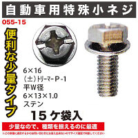 自動車用小ねじ15ヶ袋入 055-15 1セット（直送品）