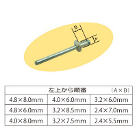 丸型フランジリベットセット FR9225N 1セット（直送品）