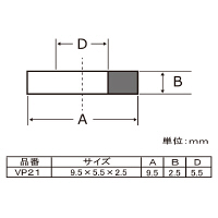 アルミバルブ用パッキン （10ヶ入り） VP21 1セット（直送品）