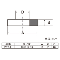 アルミバルブ用パッキン （10ヶ入り） VP24 1セット（直送品）